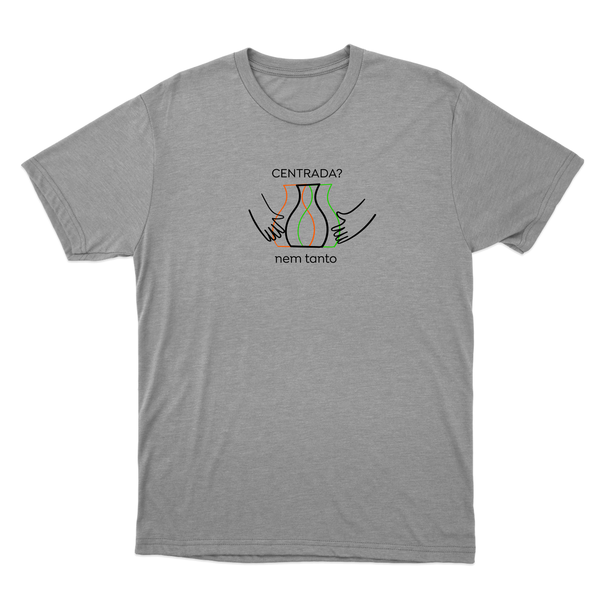 "centrada nem tanto - dtg" Camiseta Básica Unissex