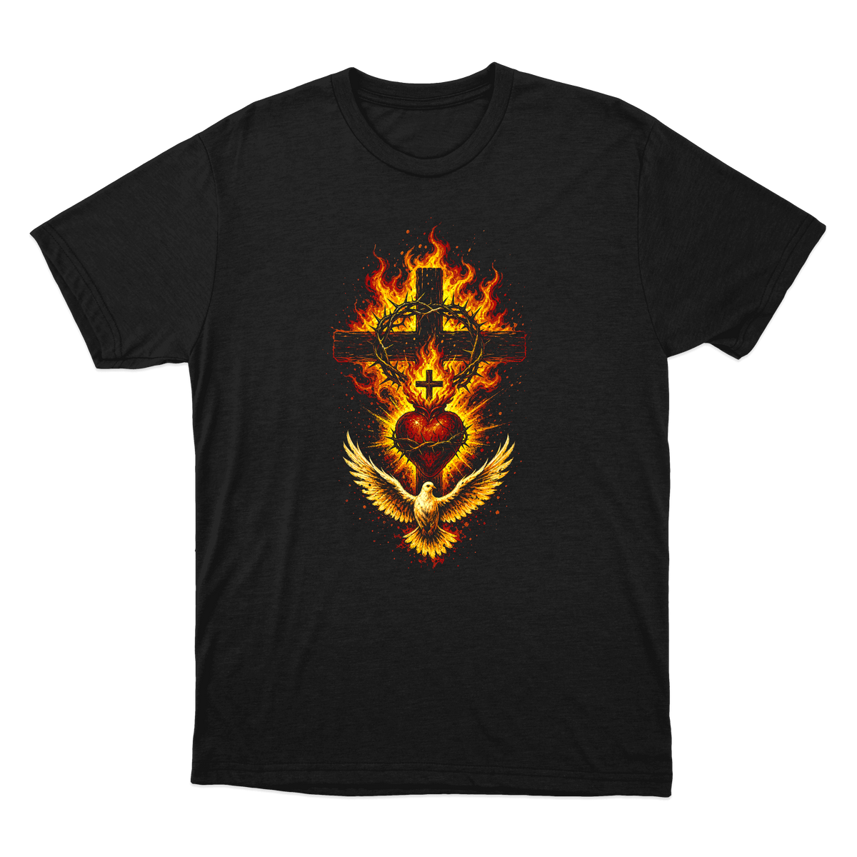 "Sagrado Coração de Jesus" Camiseta regular básica
