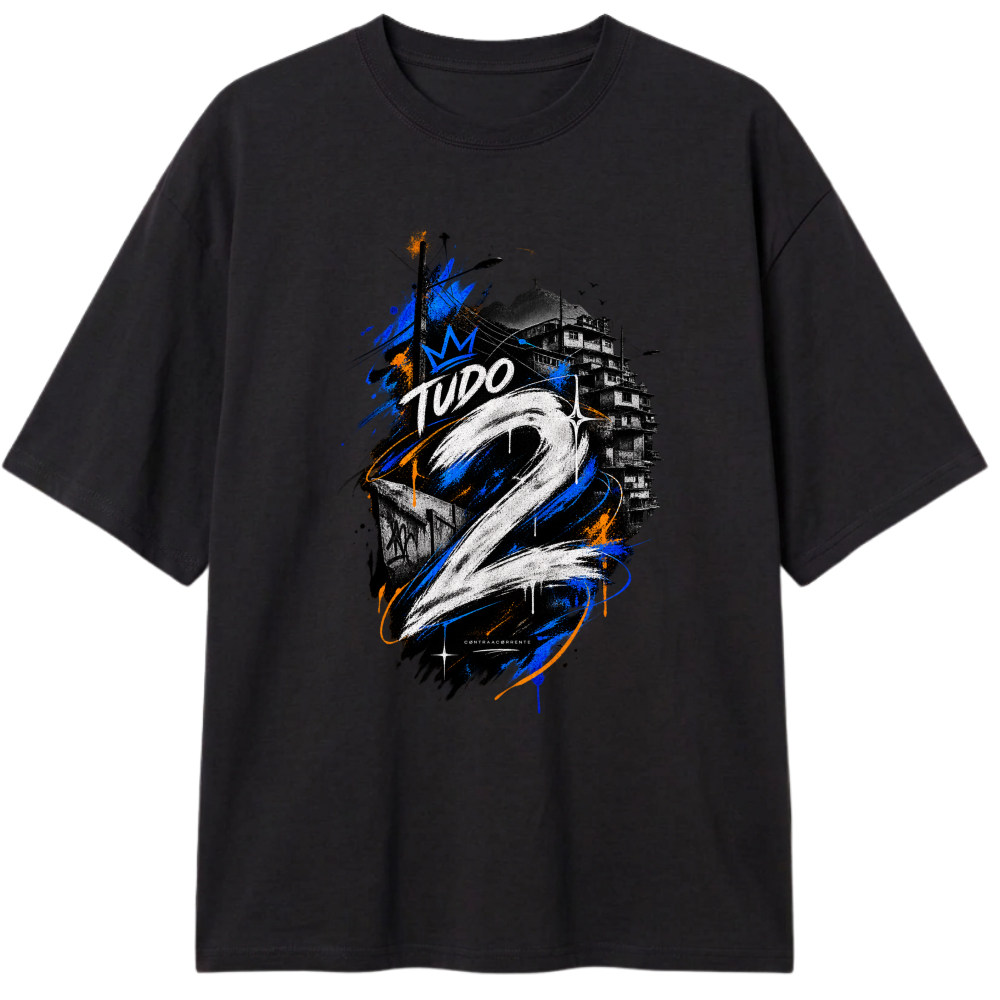 "Oversized Classic #012 - CØNTRAACØRRENTE" Camiseta Oversized Classic
