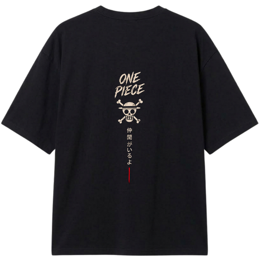 "Camiseta Oversized One Piece Monkey D. Luffy" Camiseta Oversized Classic