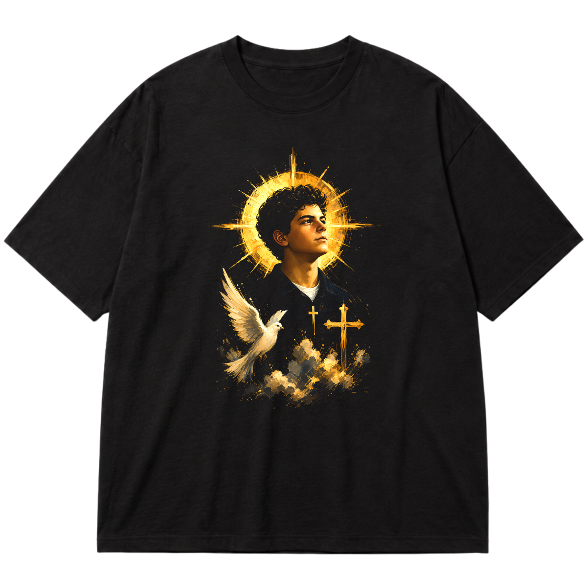 "São Carlo Acutis" Oversized Premium 96% algodão 4% Elastano