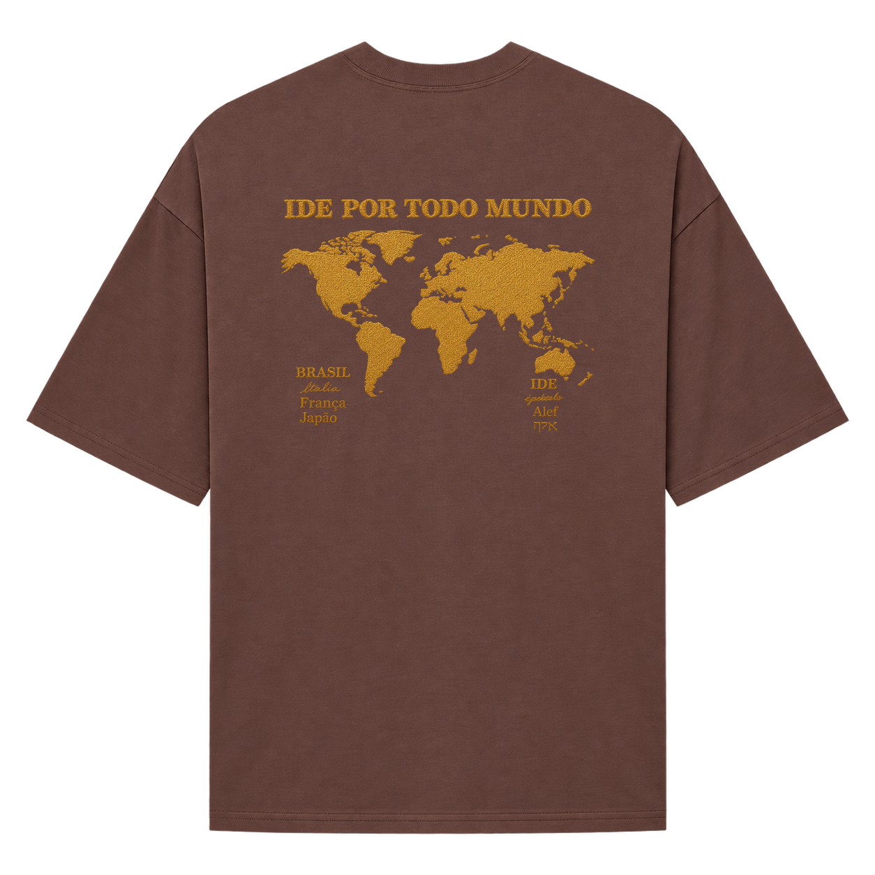 "FENDS --- IDE POR TODO MUNDO (OVER)" Camiseta Oversized Suedine 220g