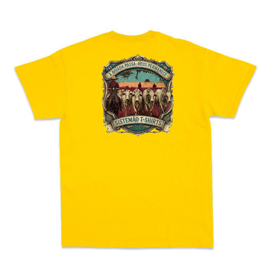 "Estampa DEUS PERMANECE" Camiseta Básica Unissex