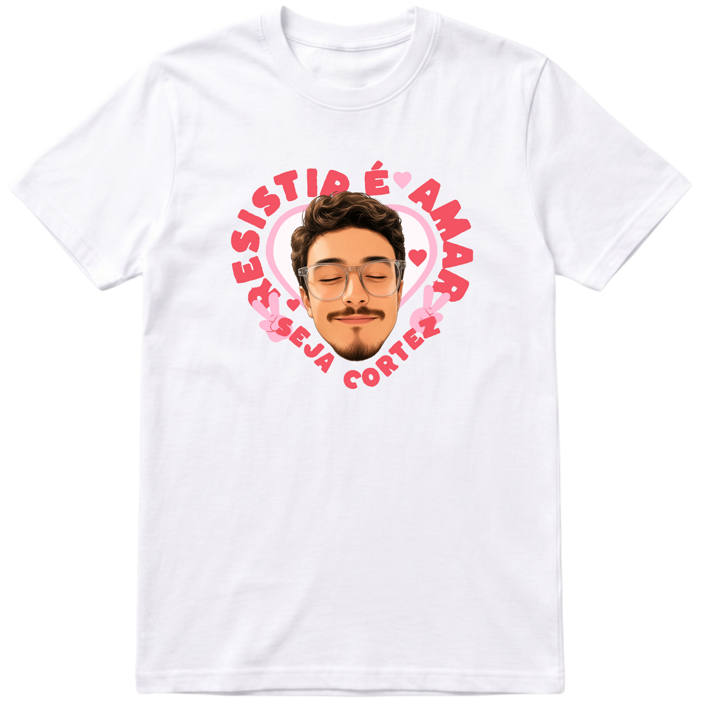 "Cortez Resistir É Amar" Camiseta Básica Unissex