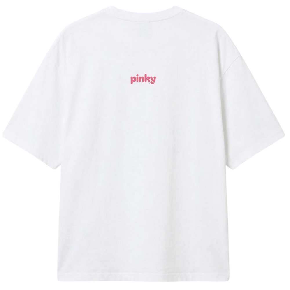 "Camisa Oversized Pinky Rose" Camiseta Oversized Classic