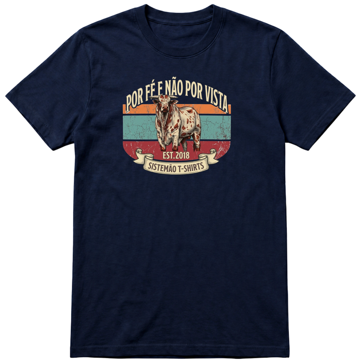 "Estampa/POR FÉ" Camiseta Premium Unissex Bunker Studios