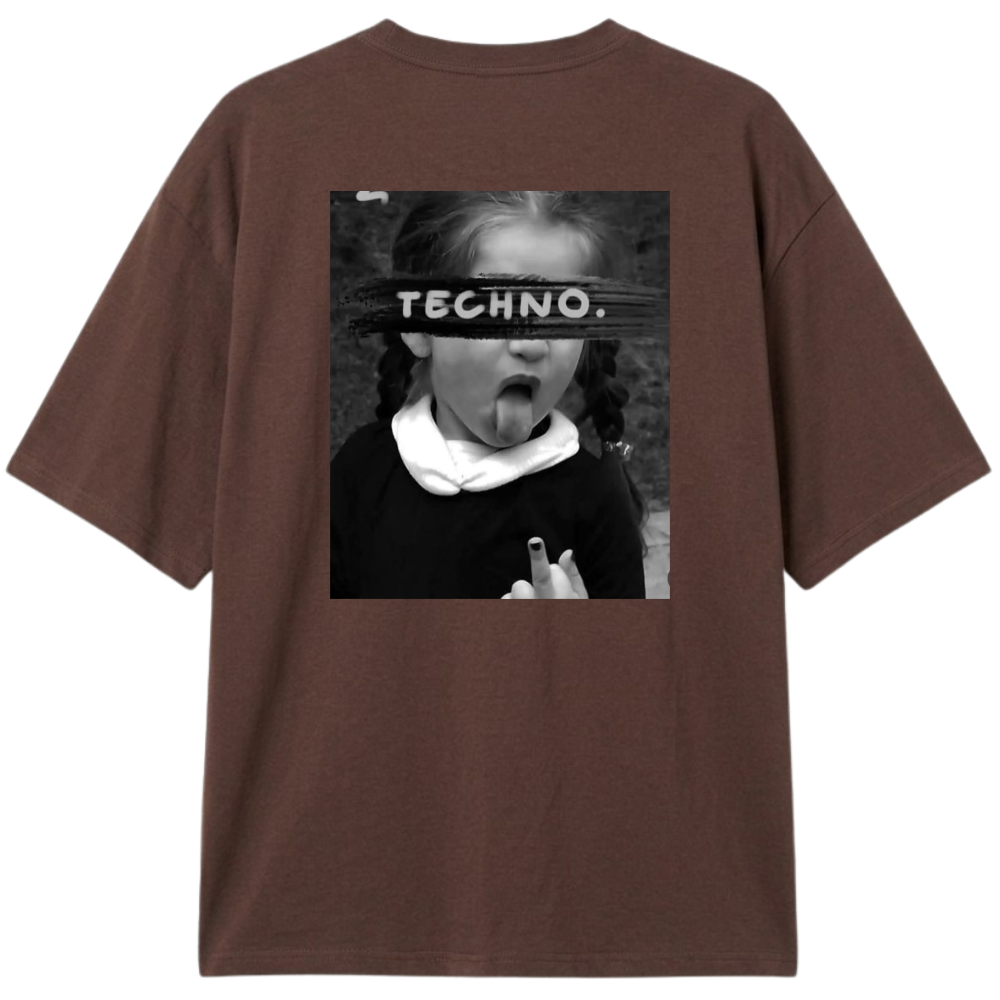 "ONLY TECHNO" Camiseta Oversized Classic