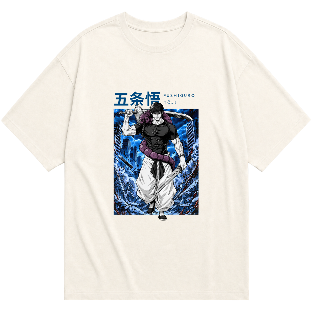 "Fushiguro Tôji - Jujutsu Kaisen" Camiseta Oversized Básica