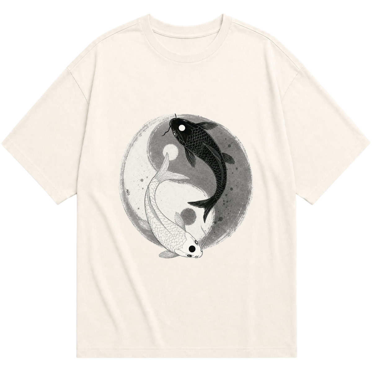 "Camiseta Oversized Essencial Yin e Yang" Oversized Básica 30.1