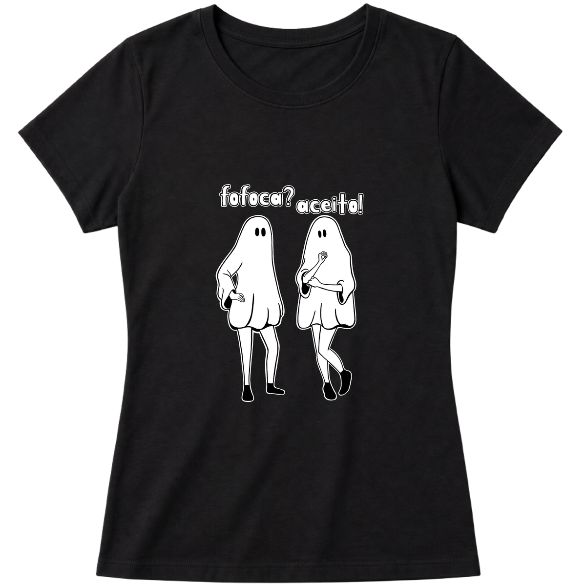 "Fofoca? Aceito!" Blusa Baby Look