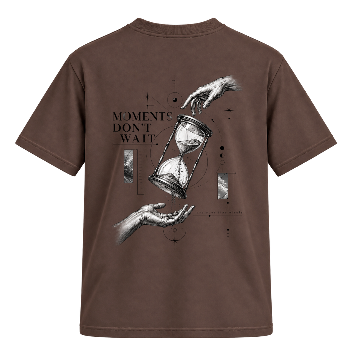 "Camiseta Regular Suedine - No Time to Waste" Camiseta Regular Suedine