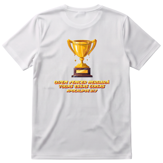 "Camiseta Active Dry-UV VCTR “Aquele Que Vencer”" Camiseta Regular Poliamida UV