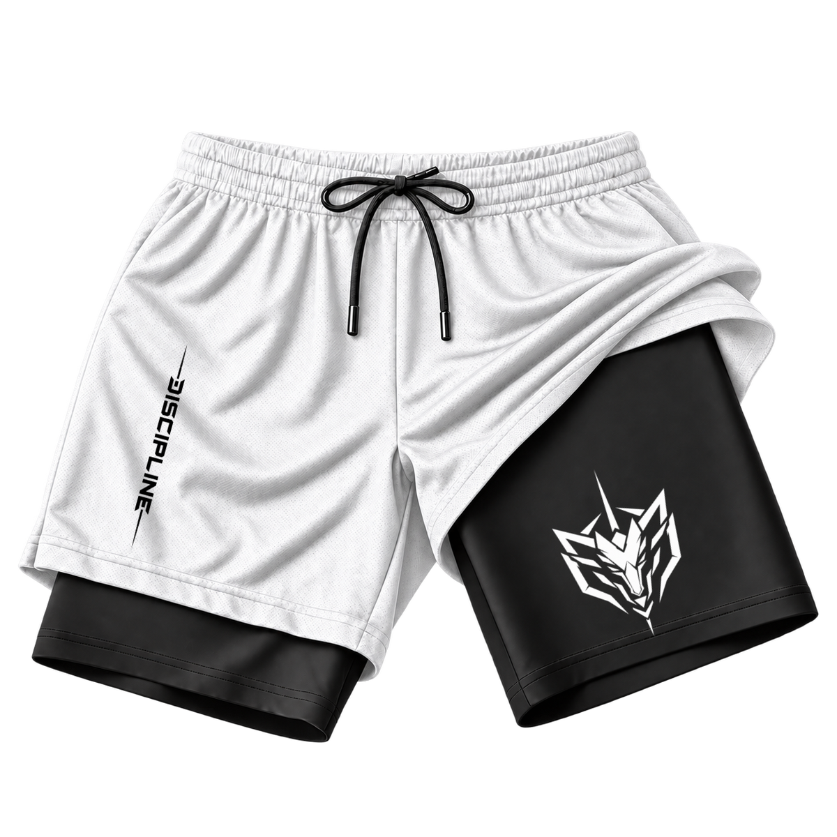 "Short Dryfit Basic 2 em 1 - Discipline" Short 2 em 1