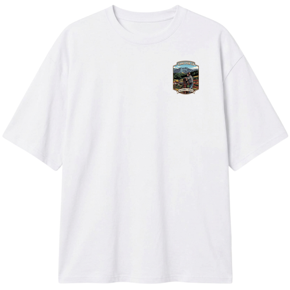 "Estampa/TAMO POR CÁ" Camiseta Oversized Classic