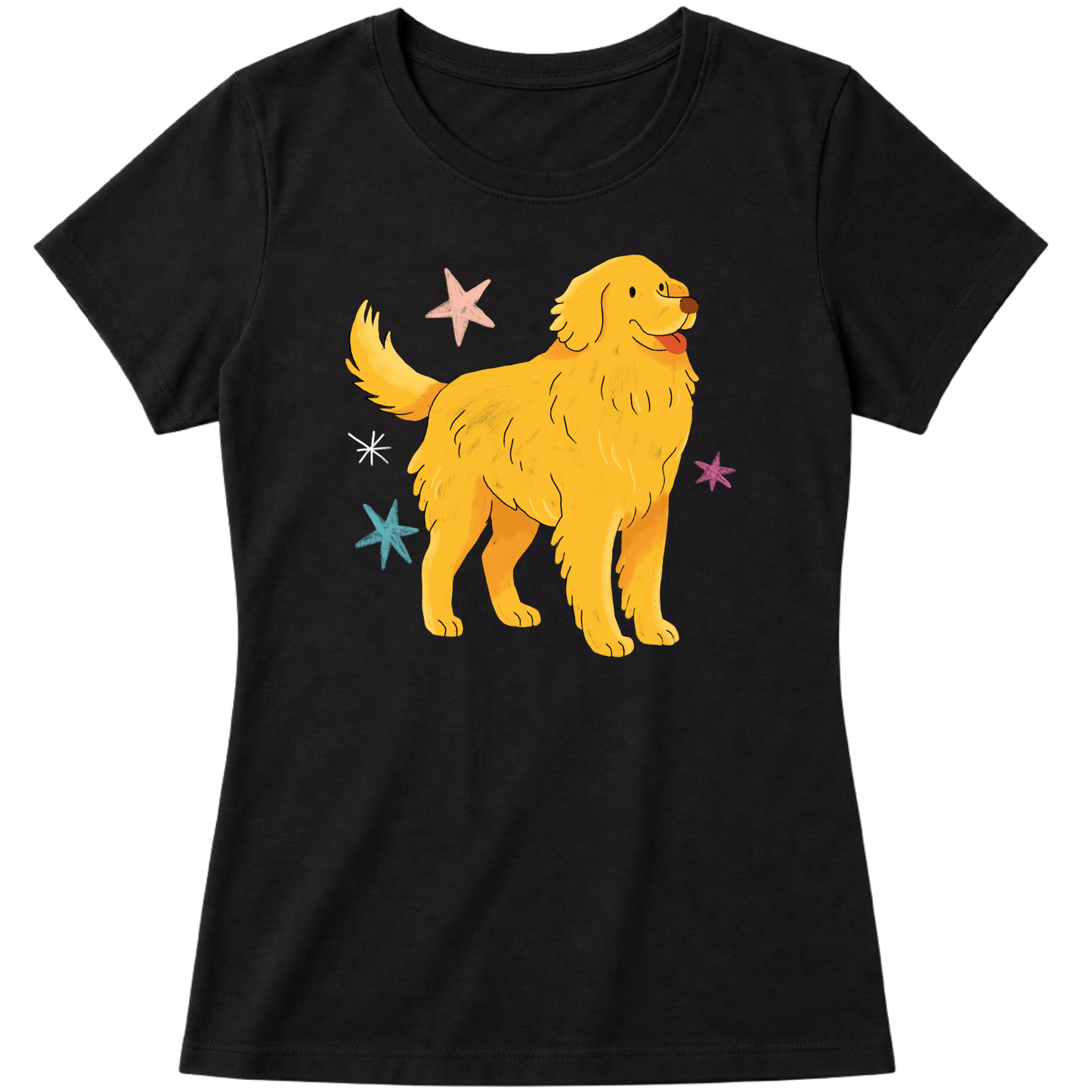 "Golden retrivier" Blusa Baby Look