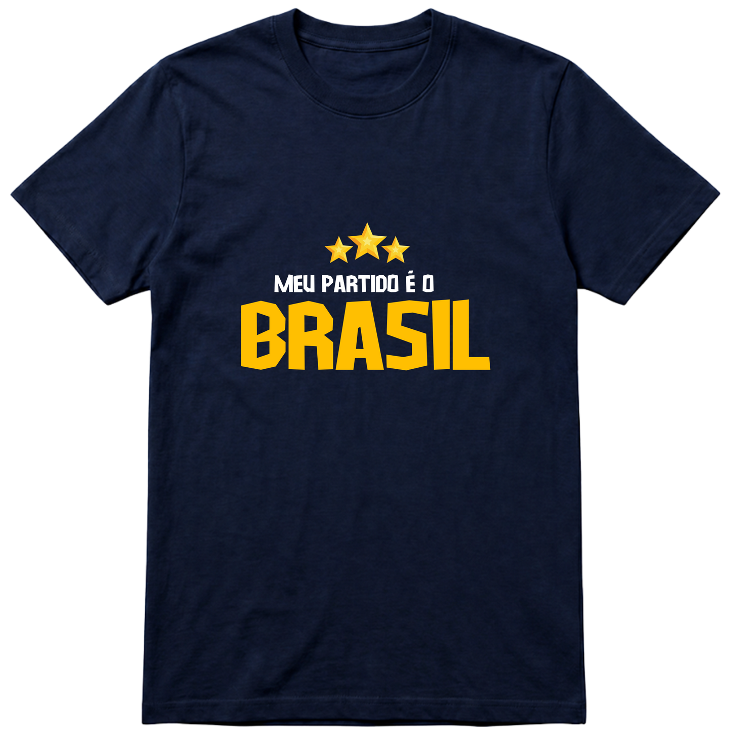 "Meu partido é o Brasil" Camiseta Premium Unissex Bunker Studios