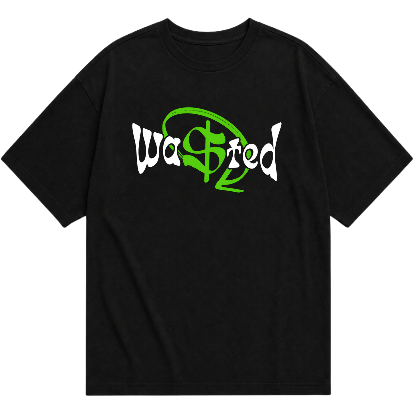 "Camiseta Oversized "TYPE WASTED" - Preta 3" Camiseta Oversized Básica