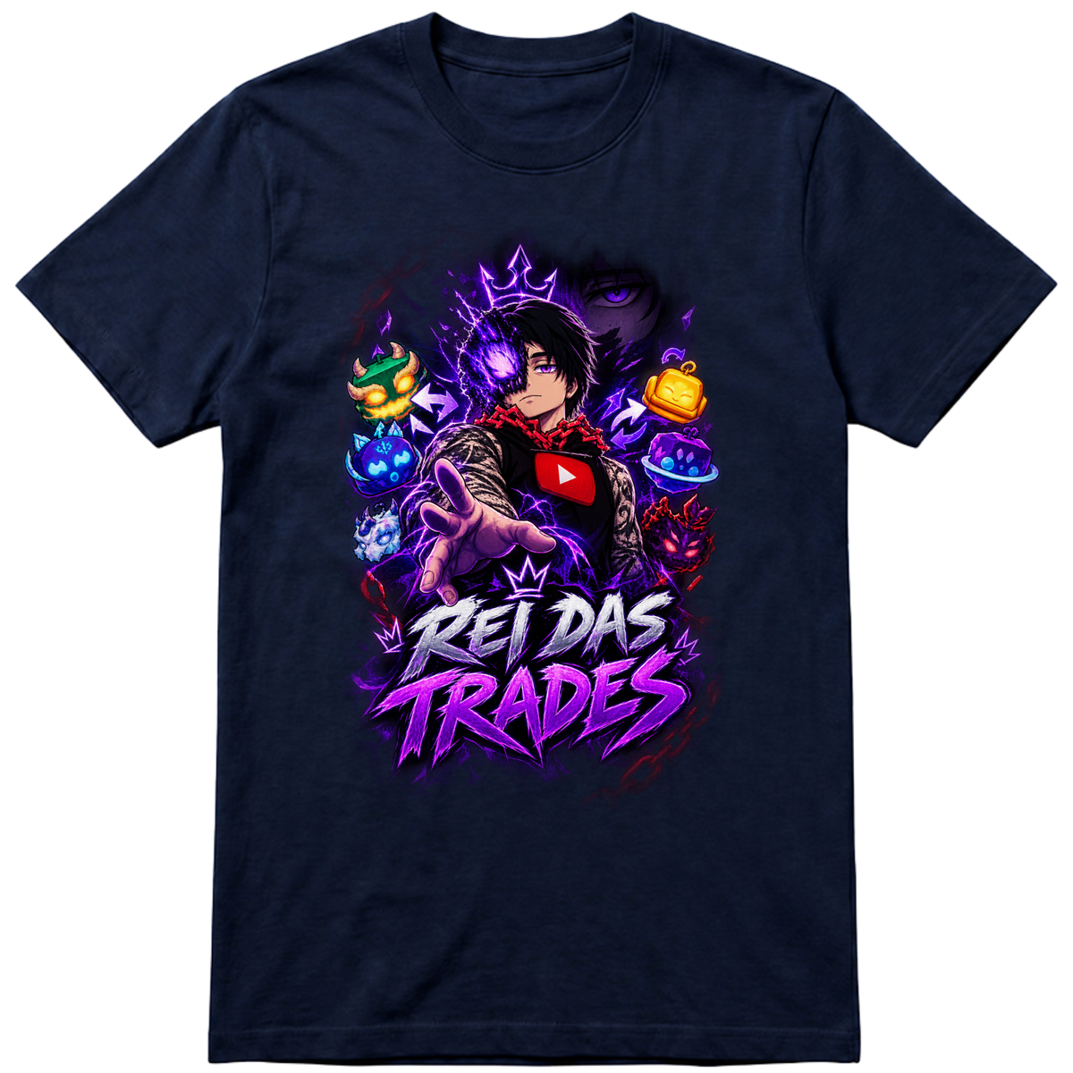 "Camisa basica rei das trades - GameFicou" Camiseta Premium Unissex Bunker Studios