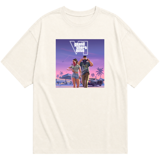 "VI.CE CITY THEMES" Camiseta Oversized Básica
