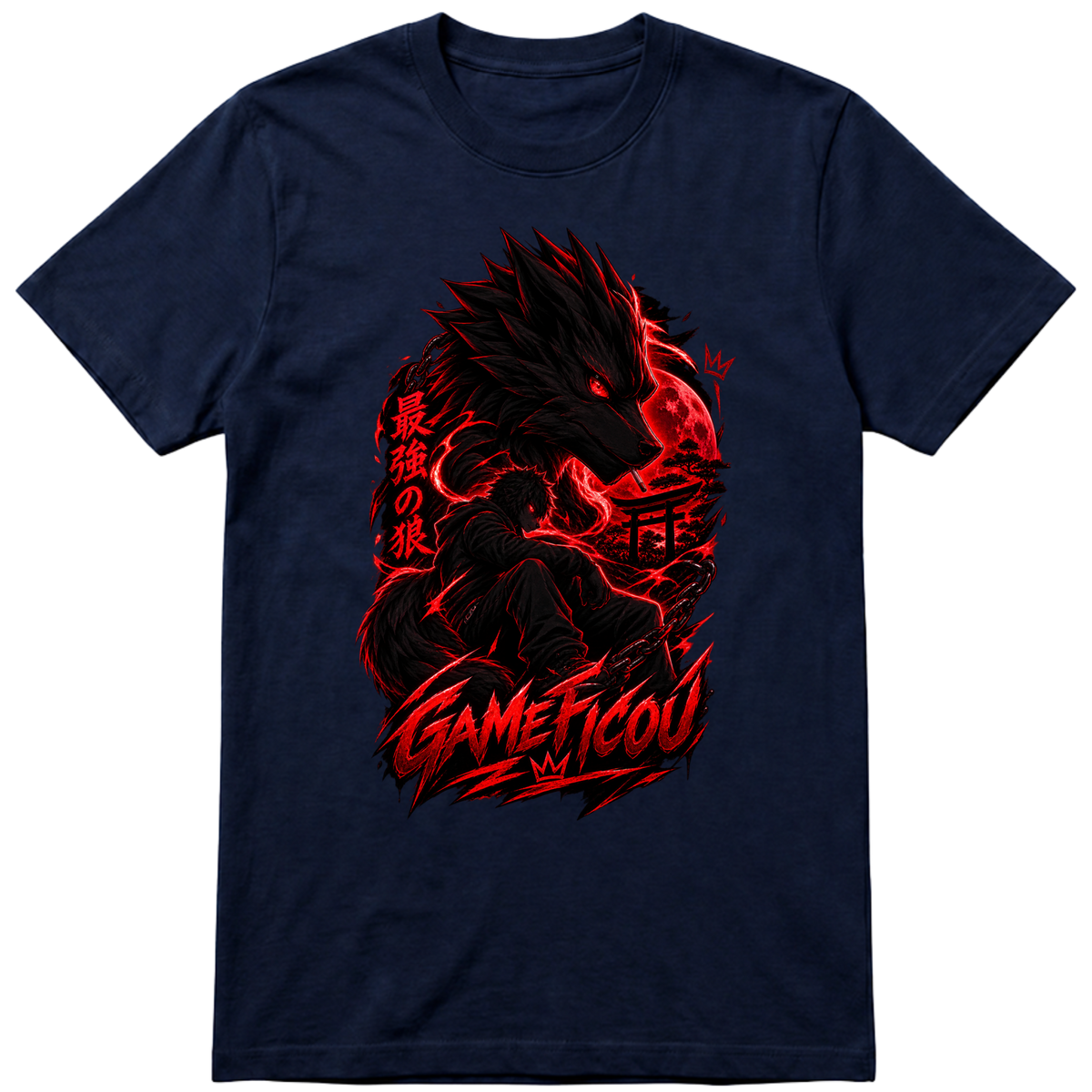 "Camisa foco GameFicou" Camiseta Premium Unissex Bunker Studios