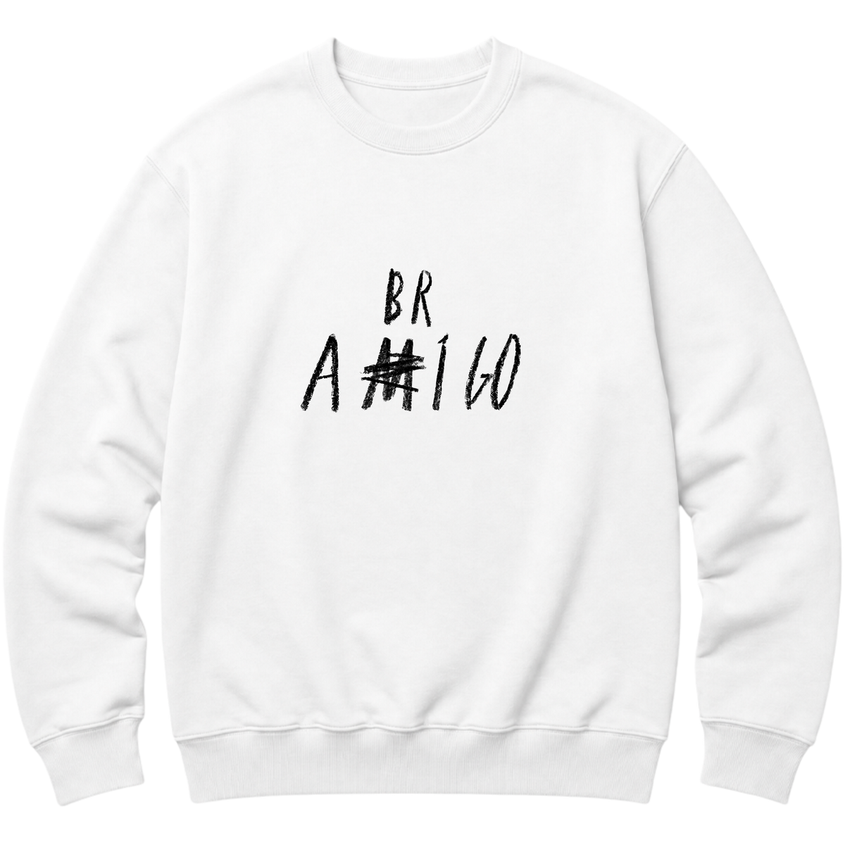 "FENDS — Amigo/Abrigo (Moletom SEM Capuz Premium)" Blusão Moletom