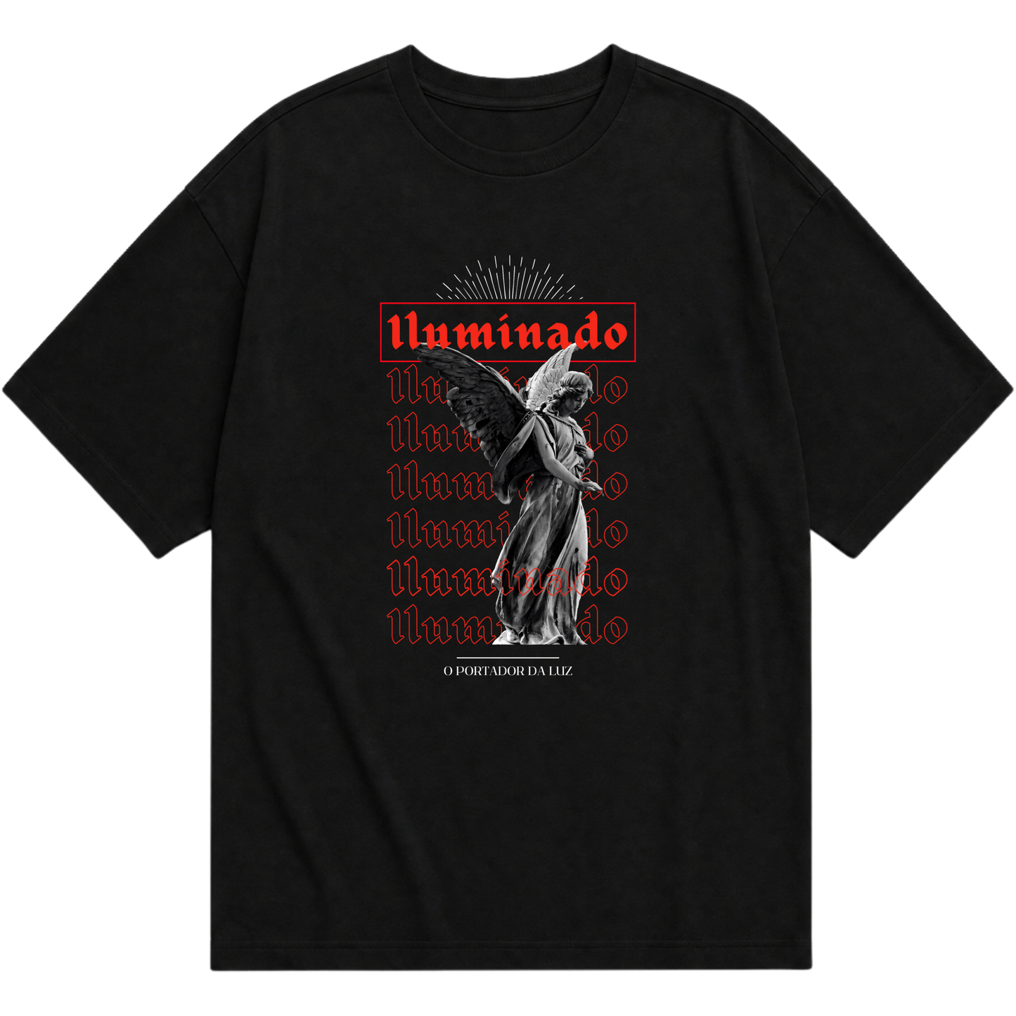 "Camiseta Oversized Iluminado" Camiseta Oversized Básica