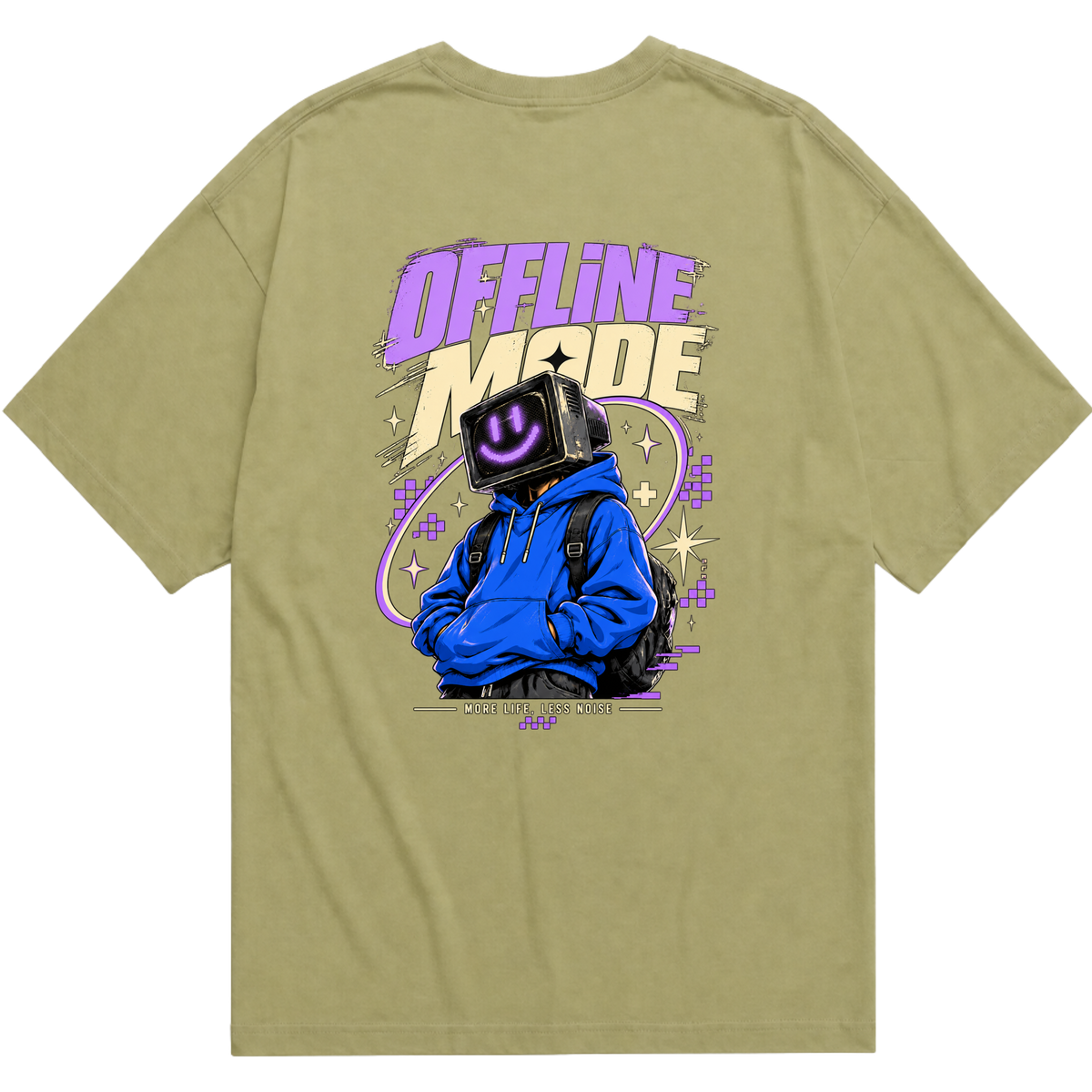 "Camiseta Oversized Essential - Offline Mode" Camiseta Oversized Básica