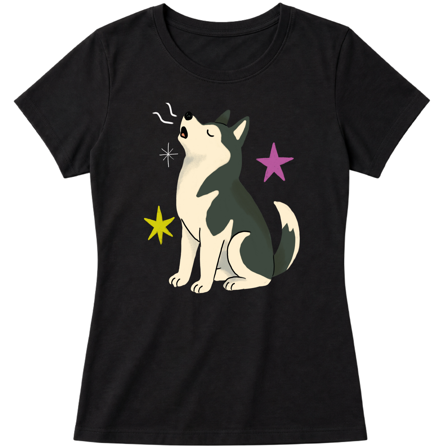 "Husky siberiano" Blusa Baby Look