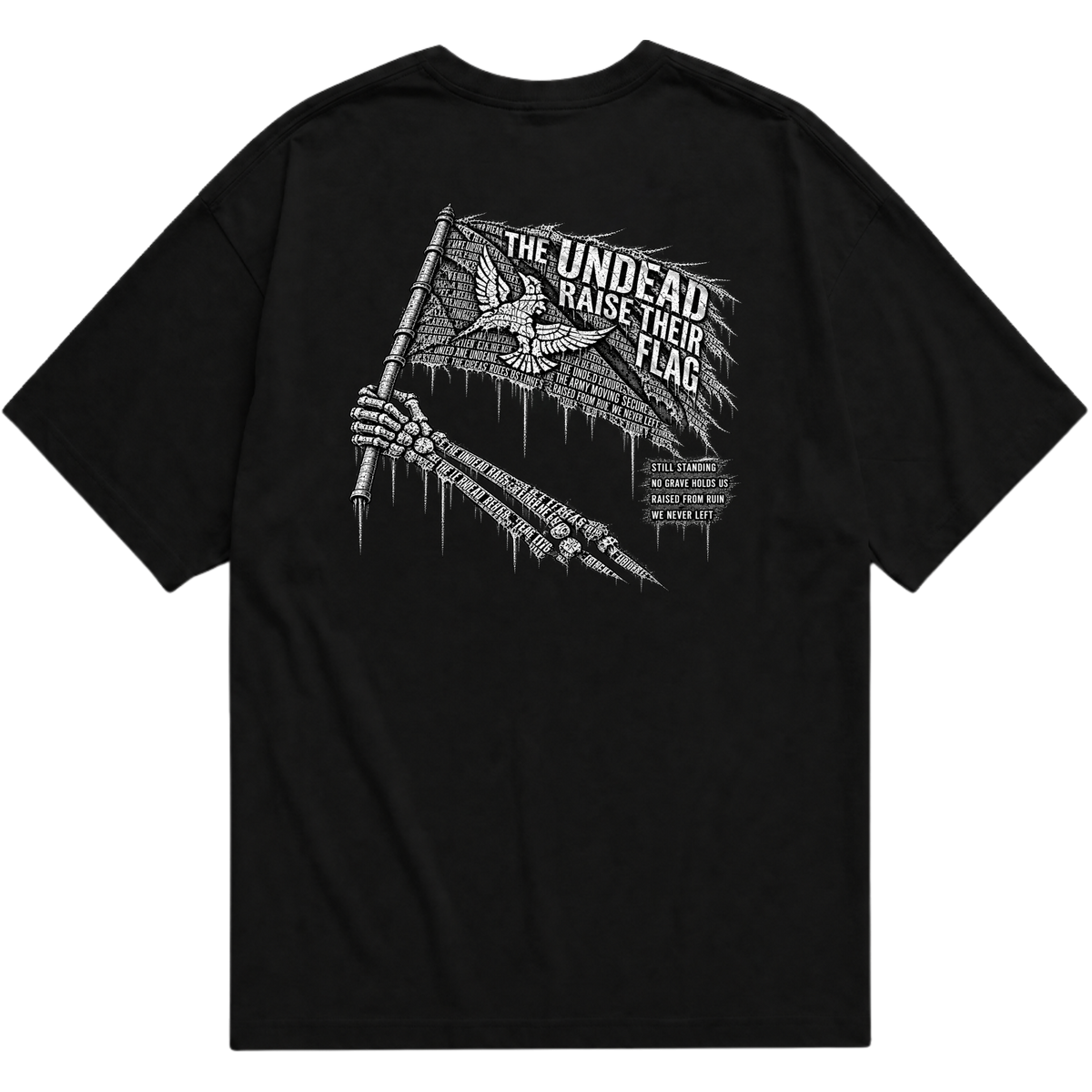 "Camiseta Dead Flag" Camiseta Oversized Básica