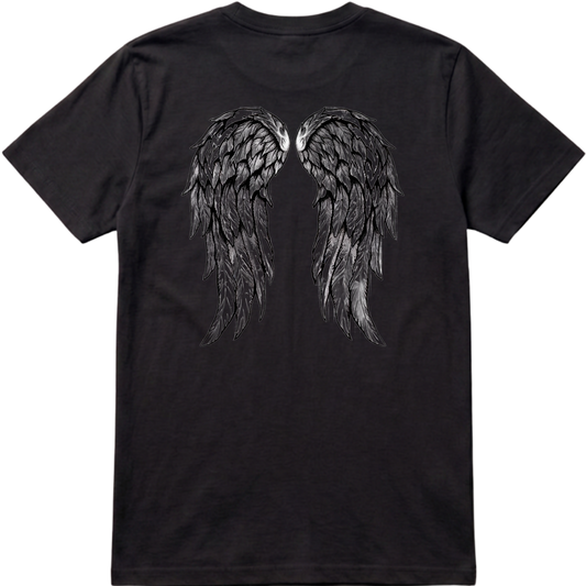 "Camiseta Angel Mea Culpa" Camiseta Premium Unissex Bunker Studios