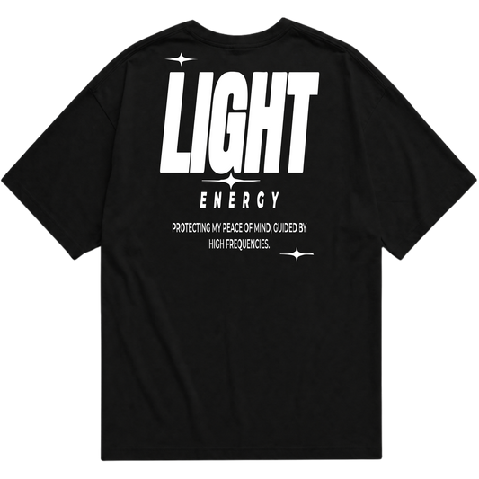 "Camiseta Oversized Light Energy - Streetwear Drop" Oversized Básica 30.1