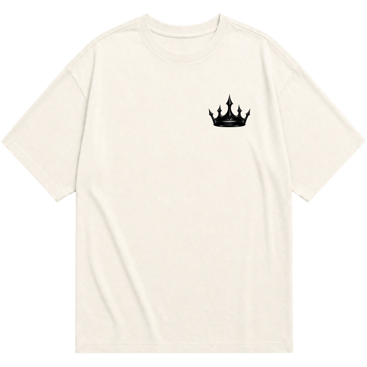 "UNBOUND CROWN — Black Edition" Camiseta Oversized Básica