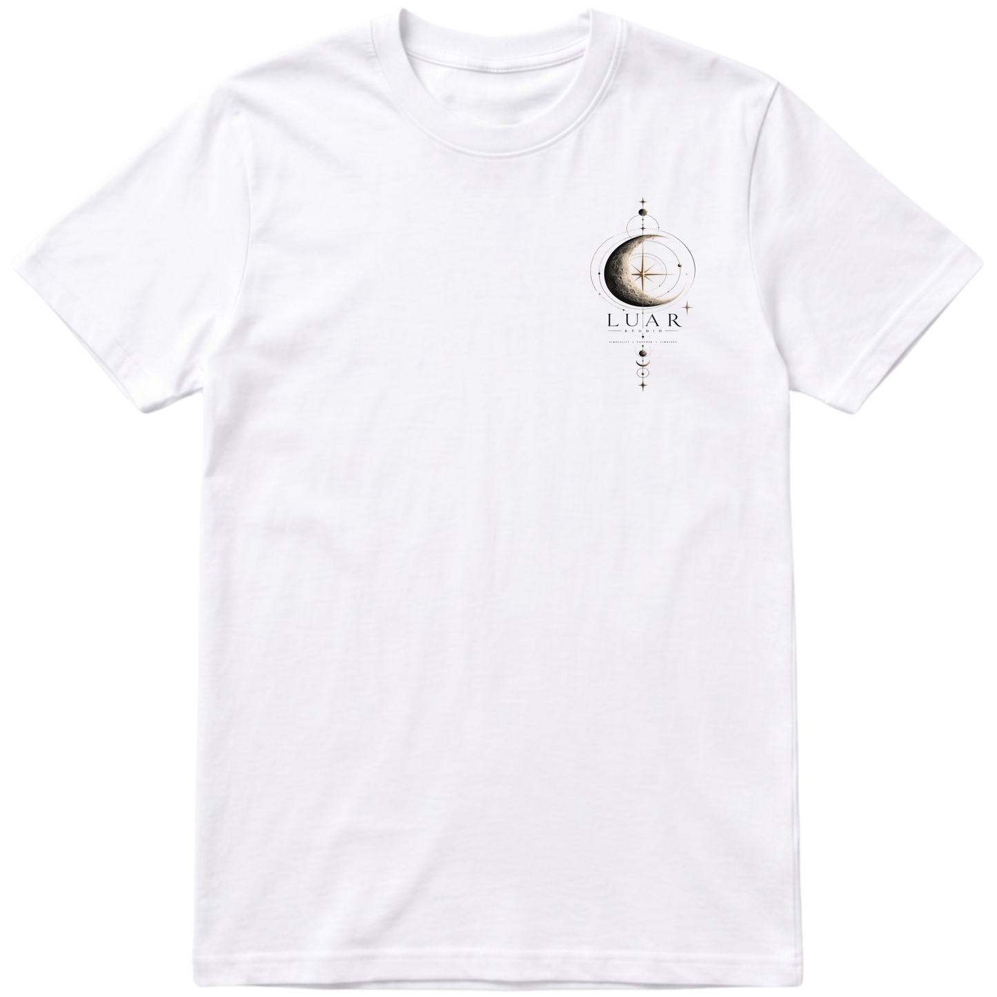 "T-shirt luar small logo" Camiseta regular básica