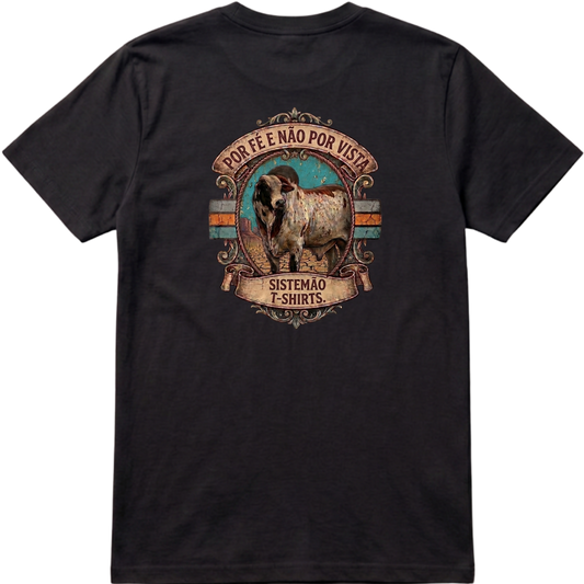 "Estampa POR FÉ" Camiseta Premium Unissex Bunker Studios