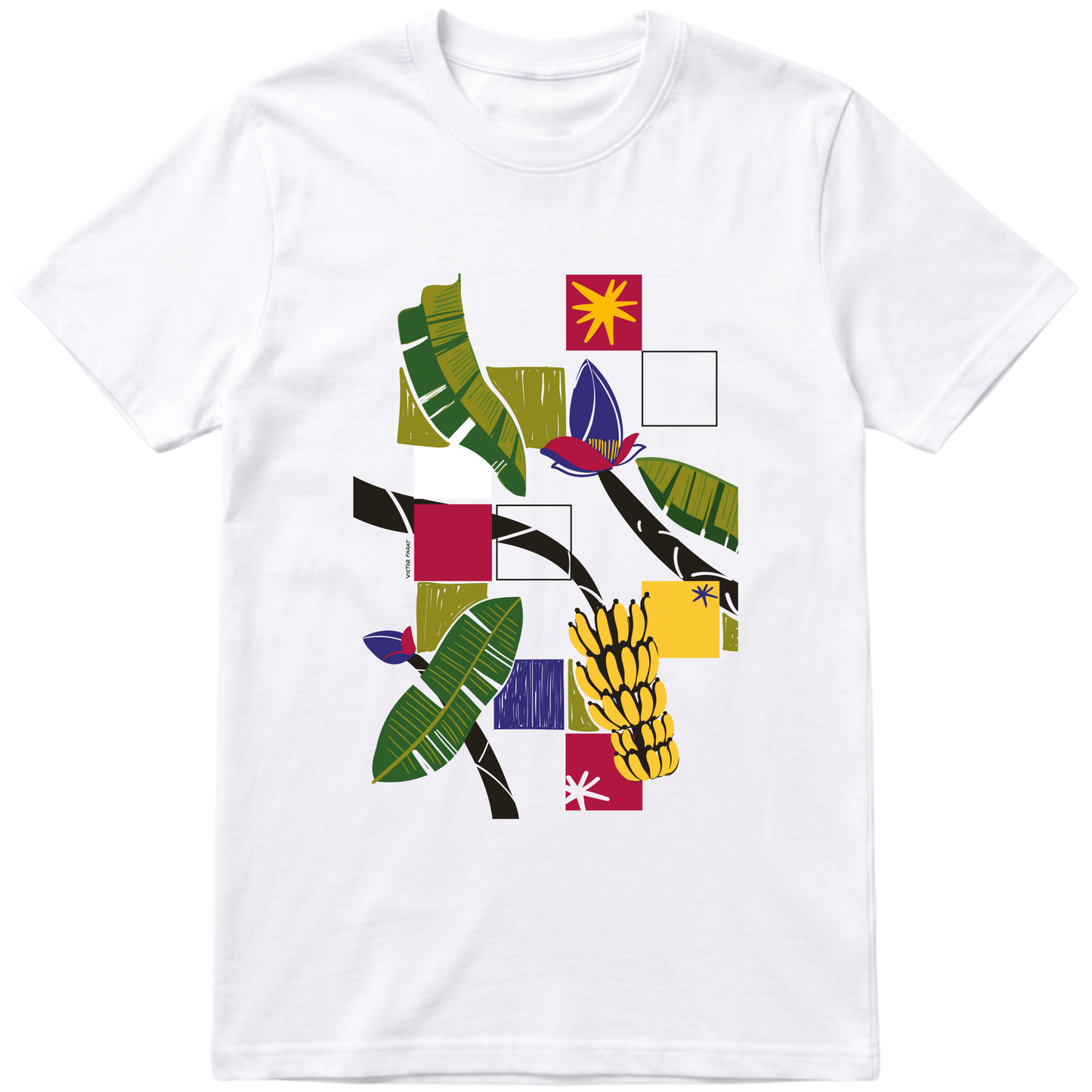"Bananeira - camiseta branca" Camiseta Premium Unissex Bunker Studios