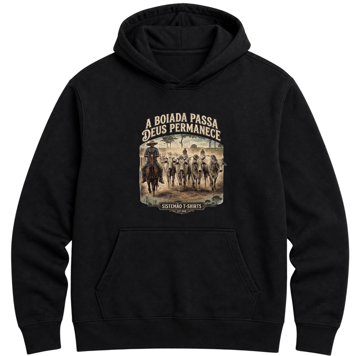"Estampa/DEUS PERMANECE" Moletom Premium