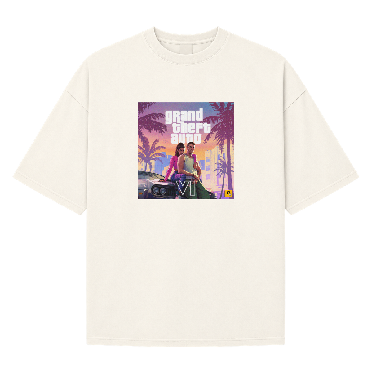 "VI.CE CITY THEMES" Camiseta Oversized Suedine 220g