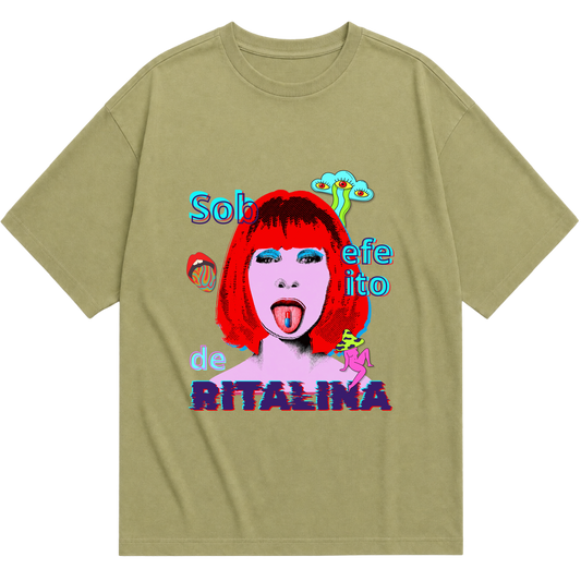 "Camiseta over - Sob o efeito de Ritalina" Camiseta Oversized Básica