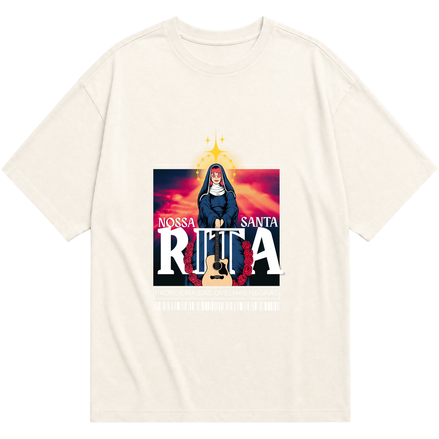 "Santa Rita Lee" Camiseta Oversized Básica