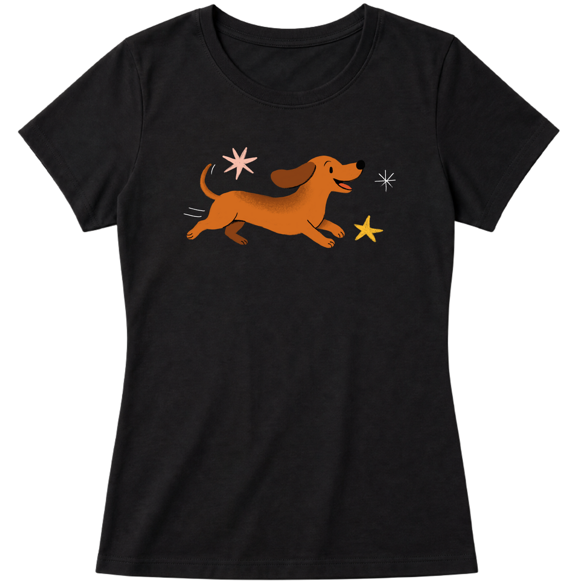"Dachshund - salsicha" Blusa Baby Look