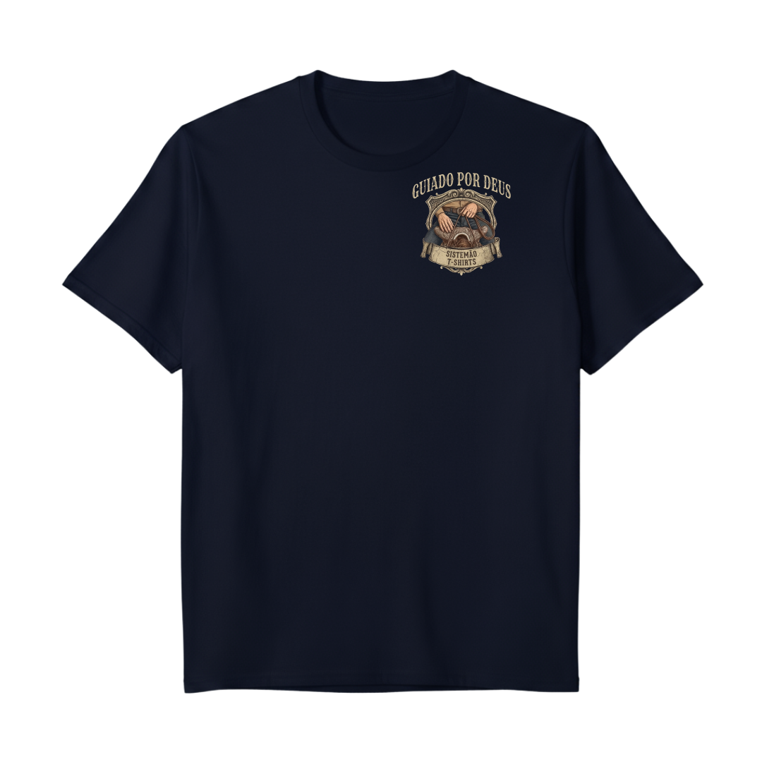 "Estampa GUIADO POR DEUS" Camiseta Premium Unissex Bunker Studios