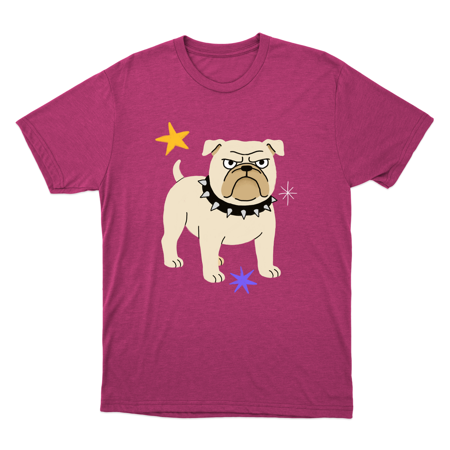 "Bulldog" Camiseta Básica Unissex