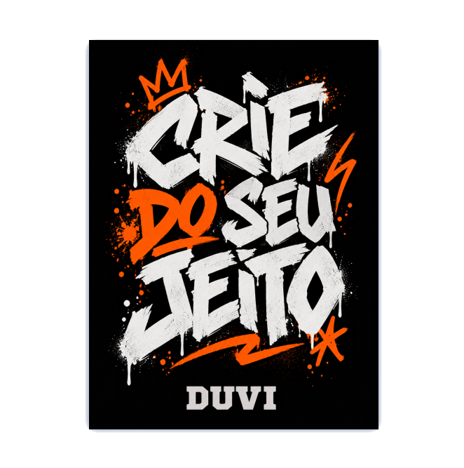 "Placa decorativa - Crie do seu jeito" Placa decorativa