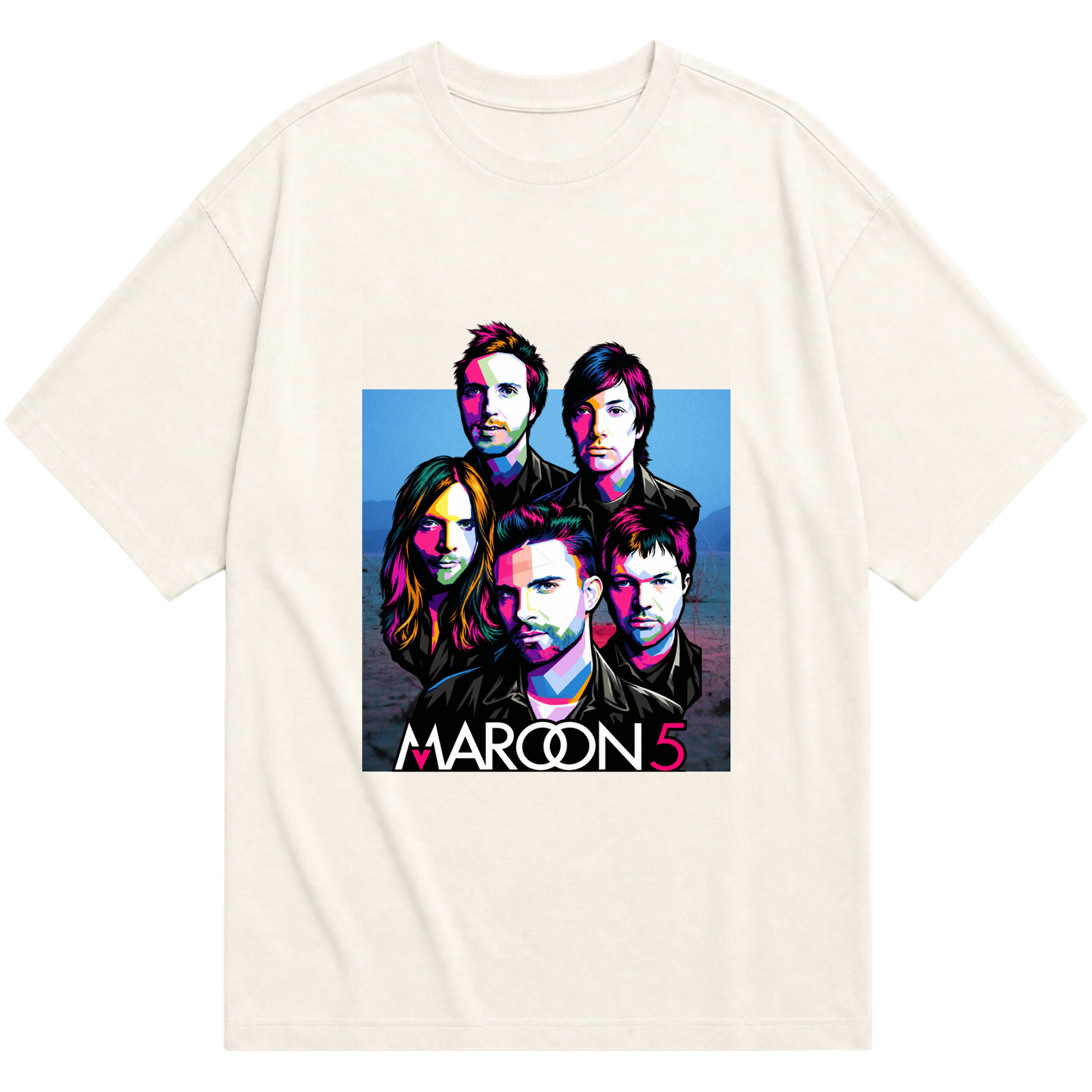 "Maroon 5 - Colors" Camiseta Oversized Básica