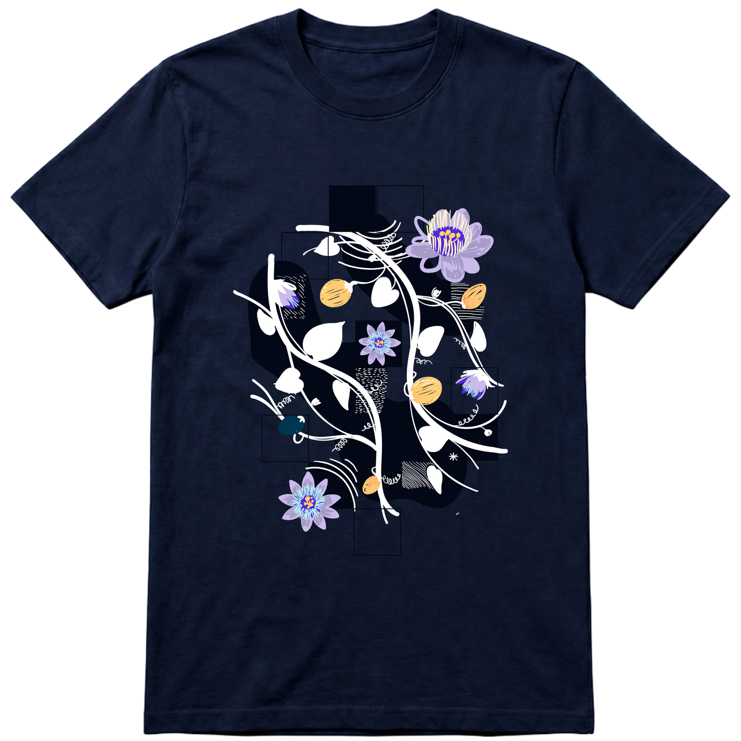 "Maracujá - camiseta azul ou branca" Camiseta Premium Unissex Bunker Studios