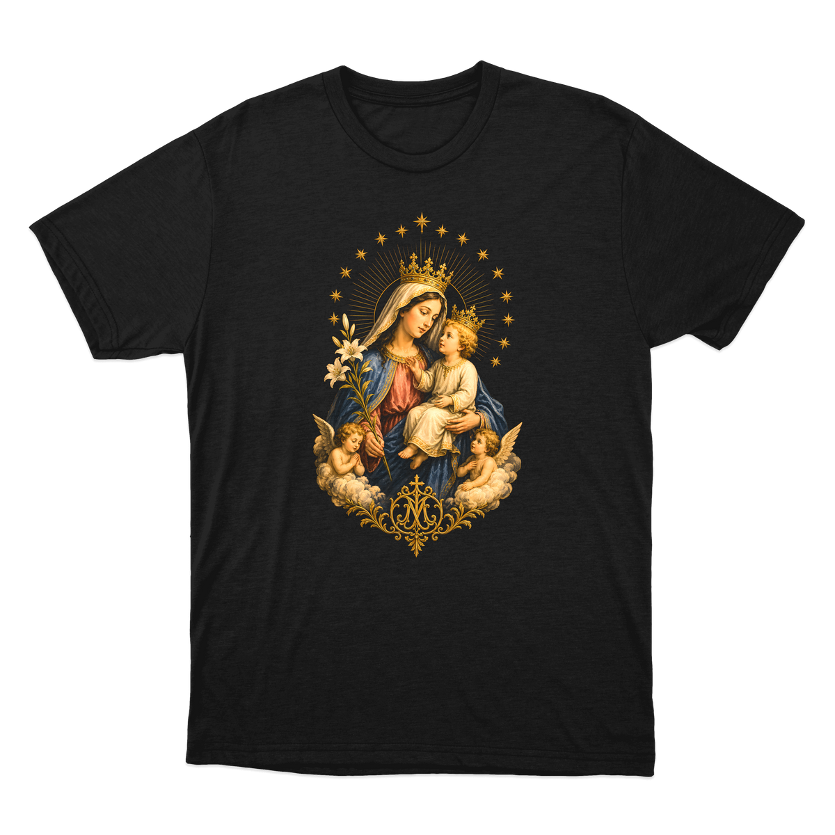 "Nossa Senhora" Camiseta regular básica
