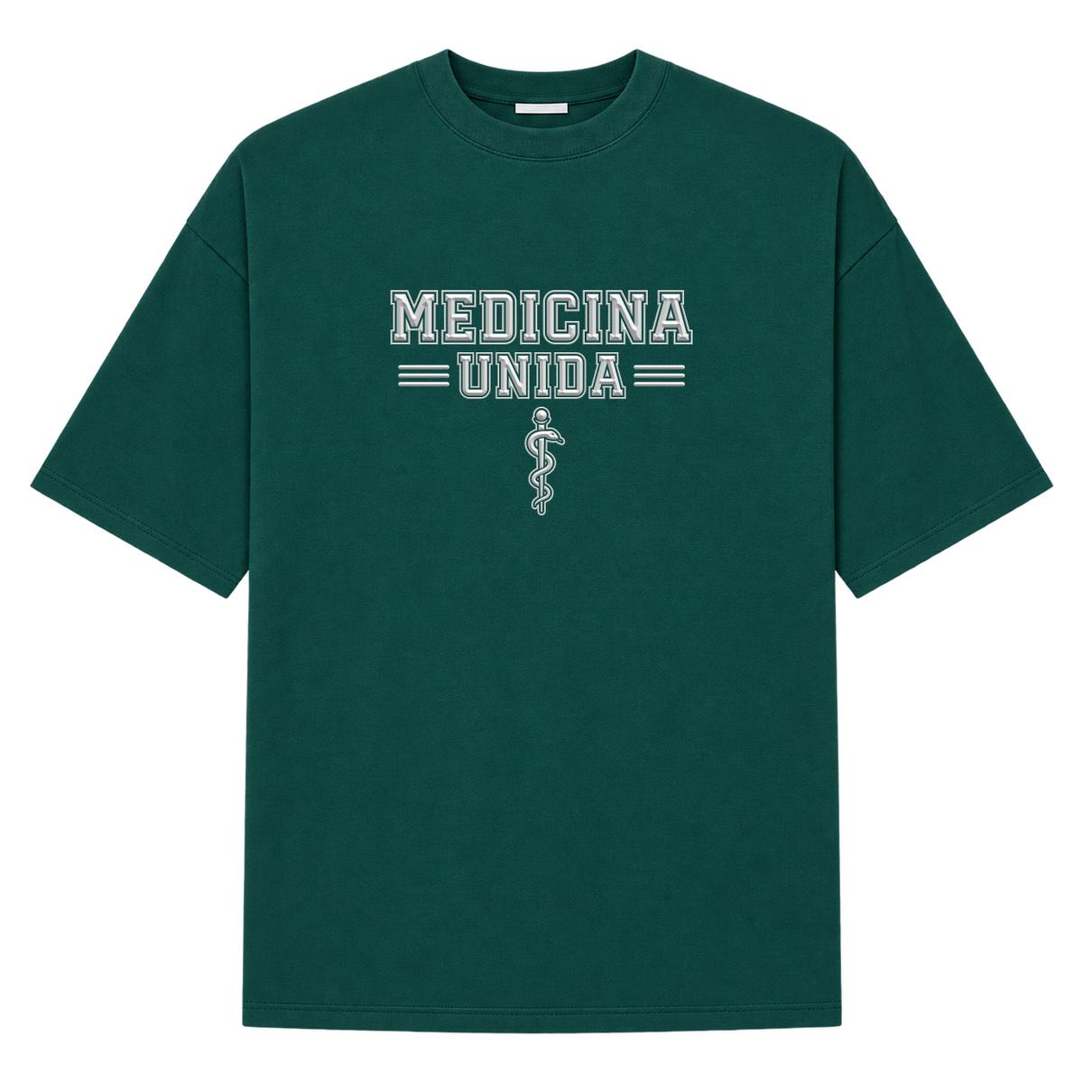 "Medicina Unida" Camiseta Oversized Suedine 220g