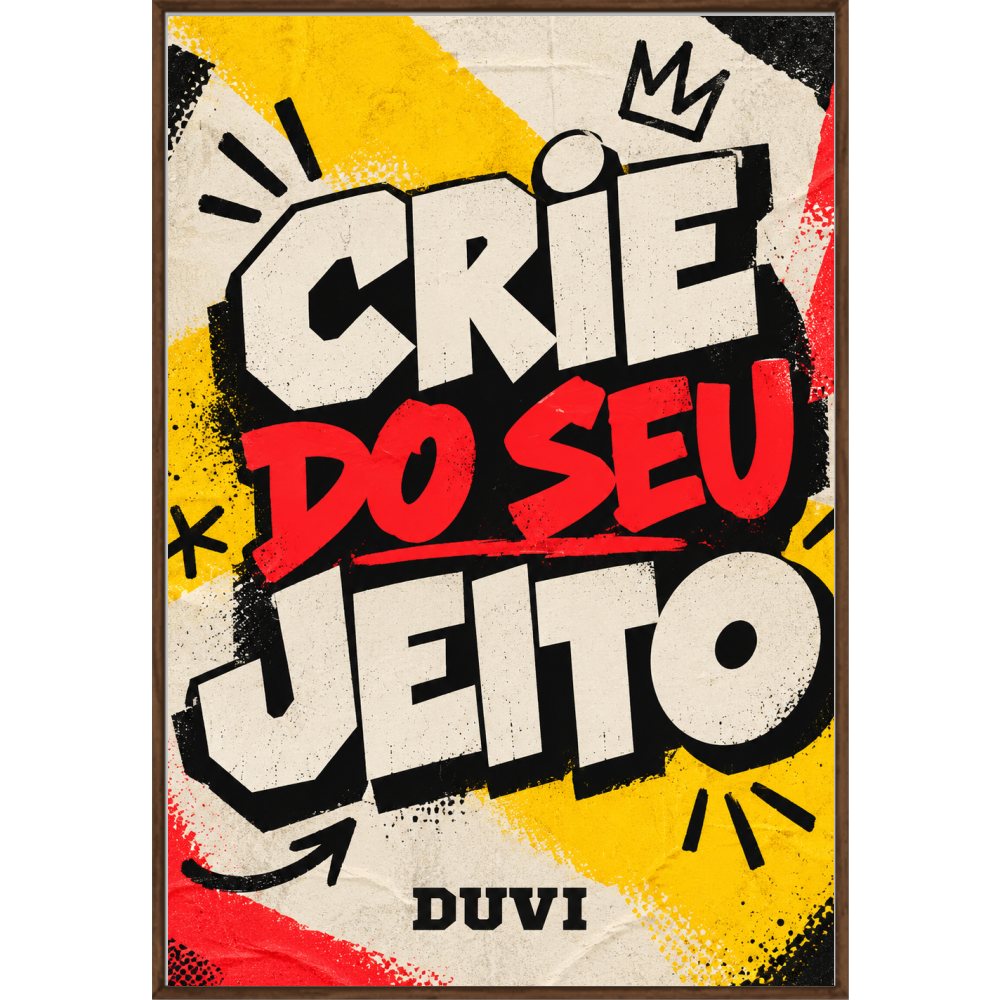 "Quadro Filete - Crie do seu jeito" Quadro filete sem vidro acrílico
