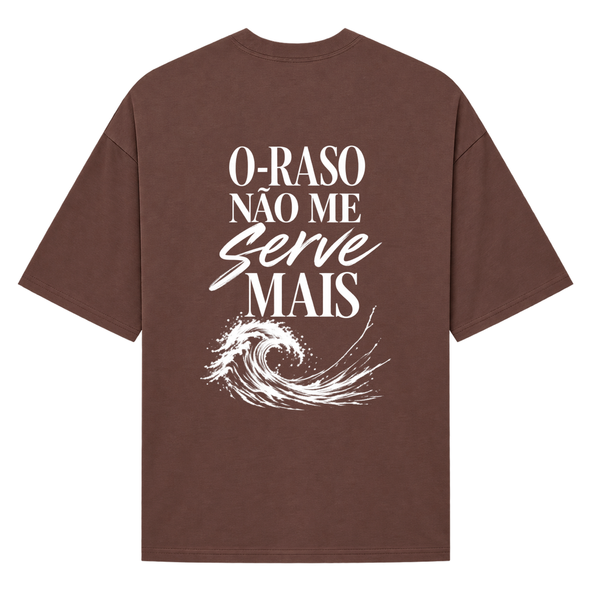 "FENDS -- O RASO NÃO ME SERVE MAIS (OVER)" Camiseta Oversized Suedine 220g