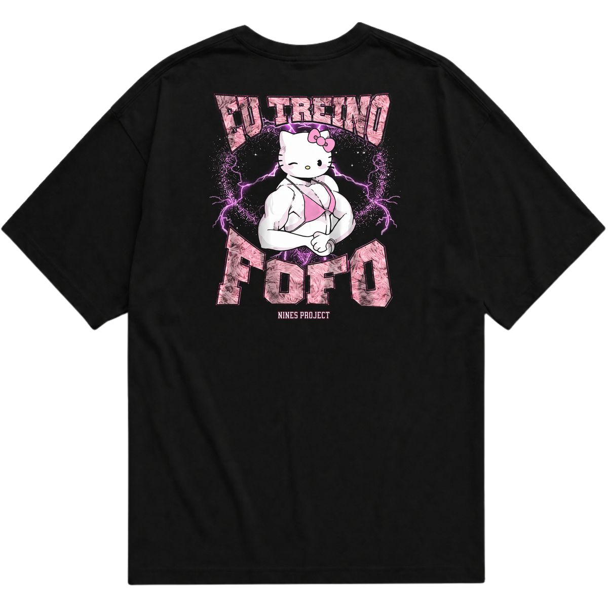 "OVERSIZED | HELLO KIT TREINA FOFO" Oversized Básica 30.1